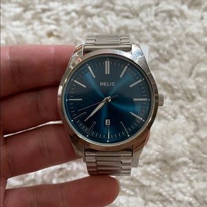 Relic watch with money clip included